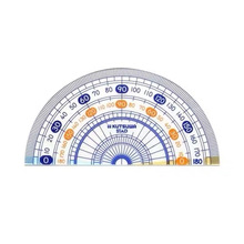 优你客日本KUTSUWA量角器STAD学生用双刻度分度器HP09A