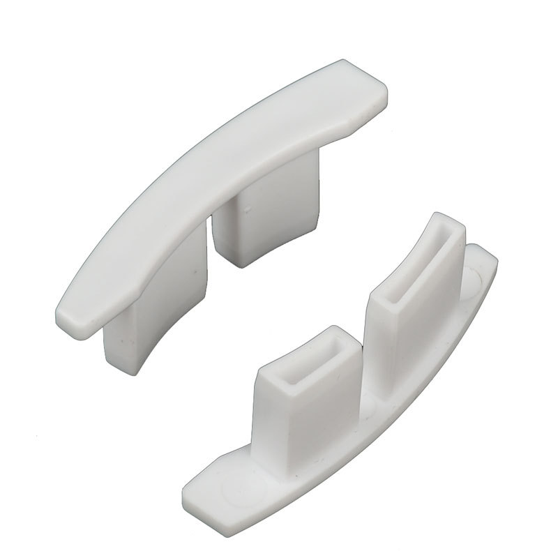 朗丽斯出口卷闸门配件铝合金卷帘轨道堵头45白色加厚塑料封口批发