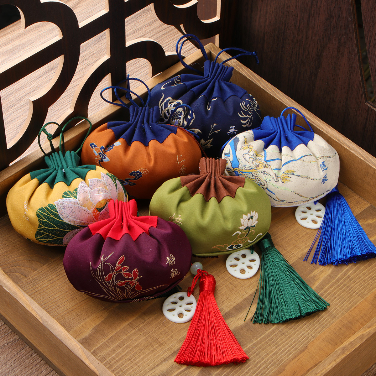 端午节香包古风小香囊空袋子随身汉服荷包袋刺绣防疫装中药香囊包