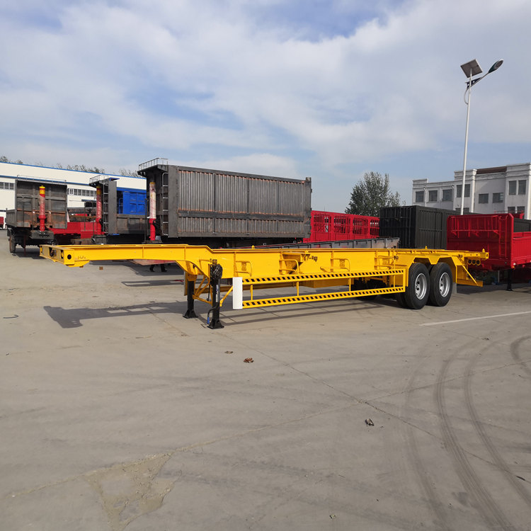 两轴骨架半挂车 半挂式拖车生产厂家
