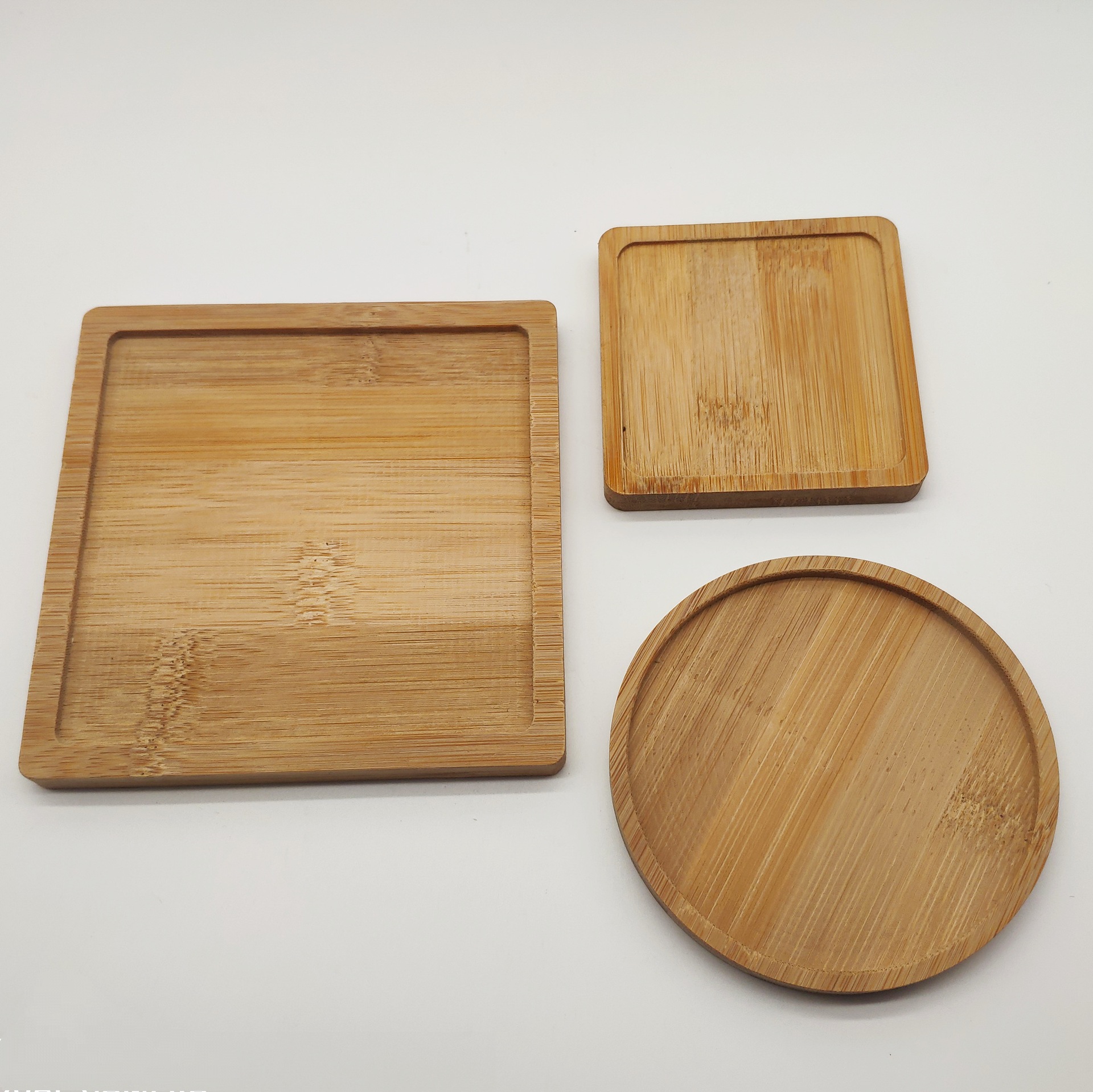 竹杯垫餐垫防滑杯子垫隔热垫创意圆形方形功夫茶杯垫可定制l尺寸