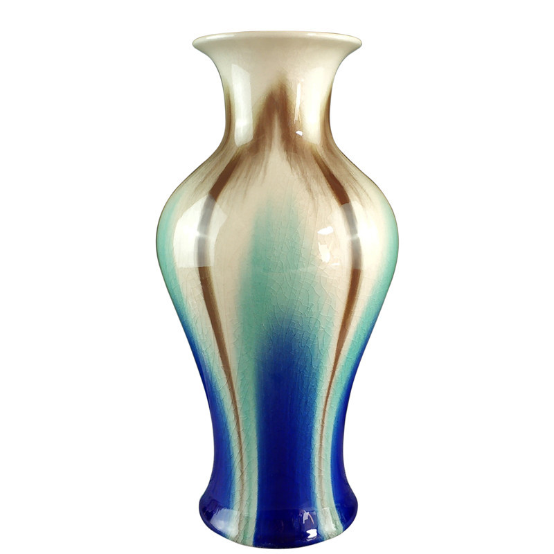 Jingdezhen Ceramics Susancai Gradient Glaze Vase Home Club Decorative Craft Ornaments Wholesale