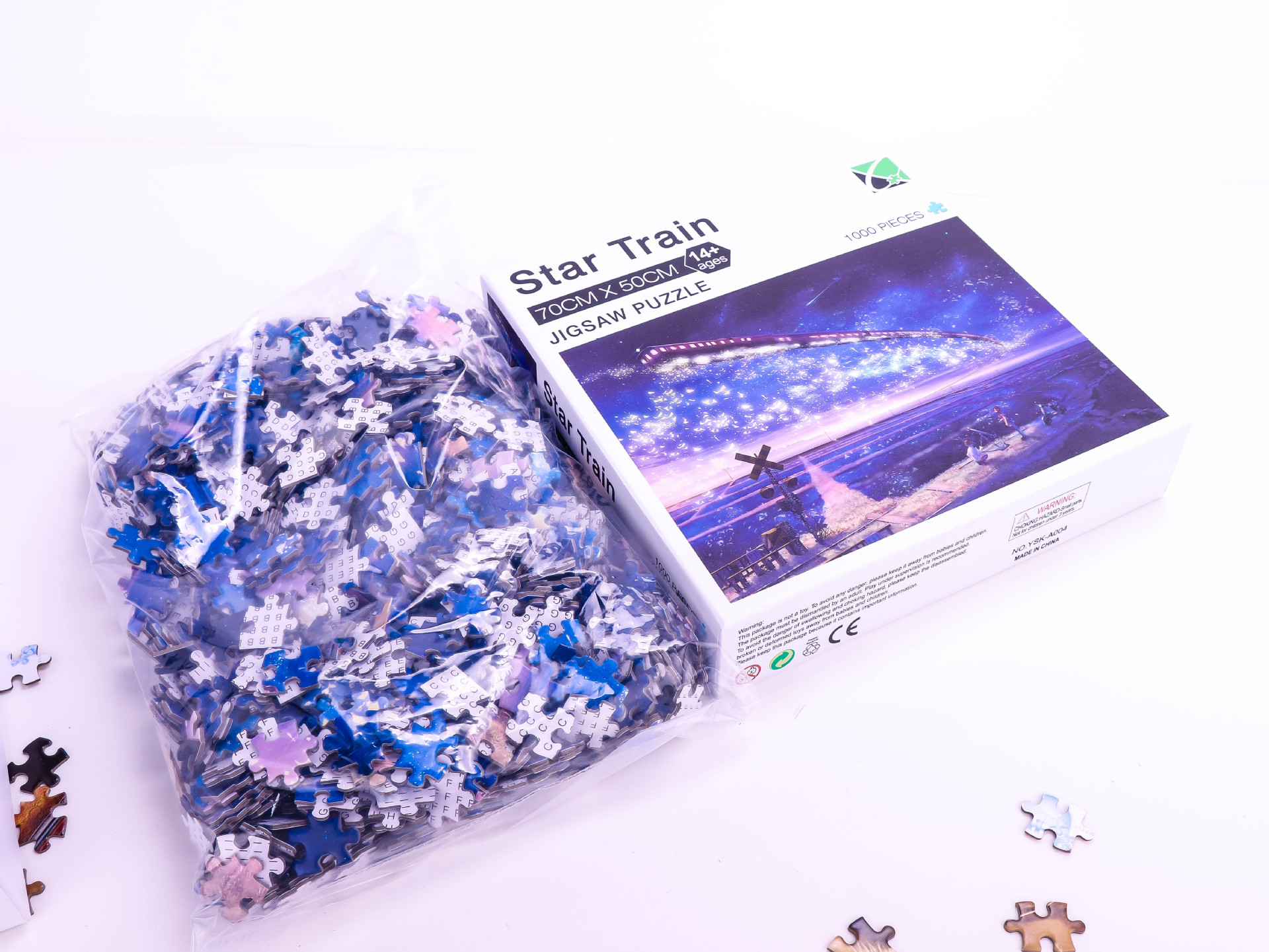 成人拼图1000片现货批发 跨境太空旅客圣诞纸质1000片拼图