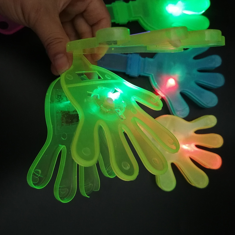 28cm大号发光拍手器荧光手掌拍拍手器掌闪光手拍定logo