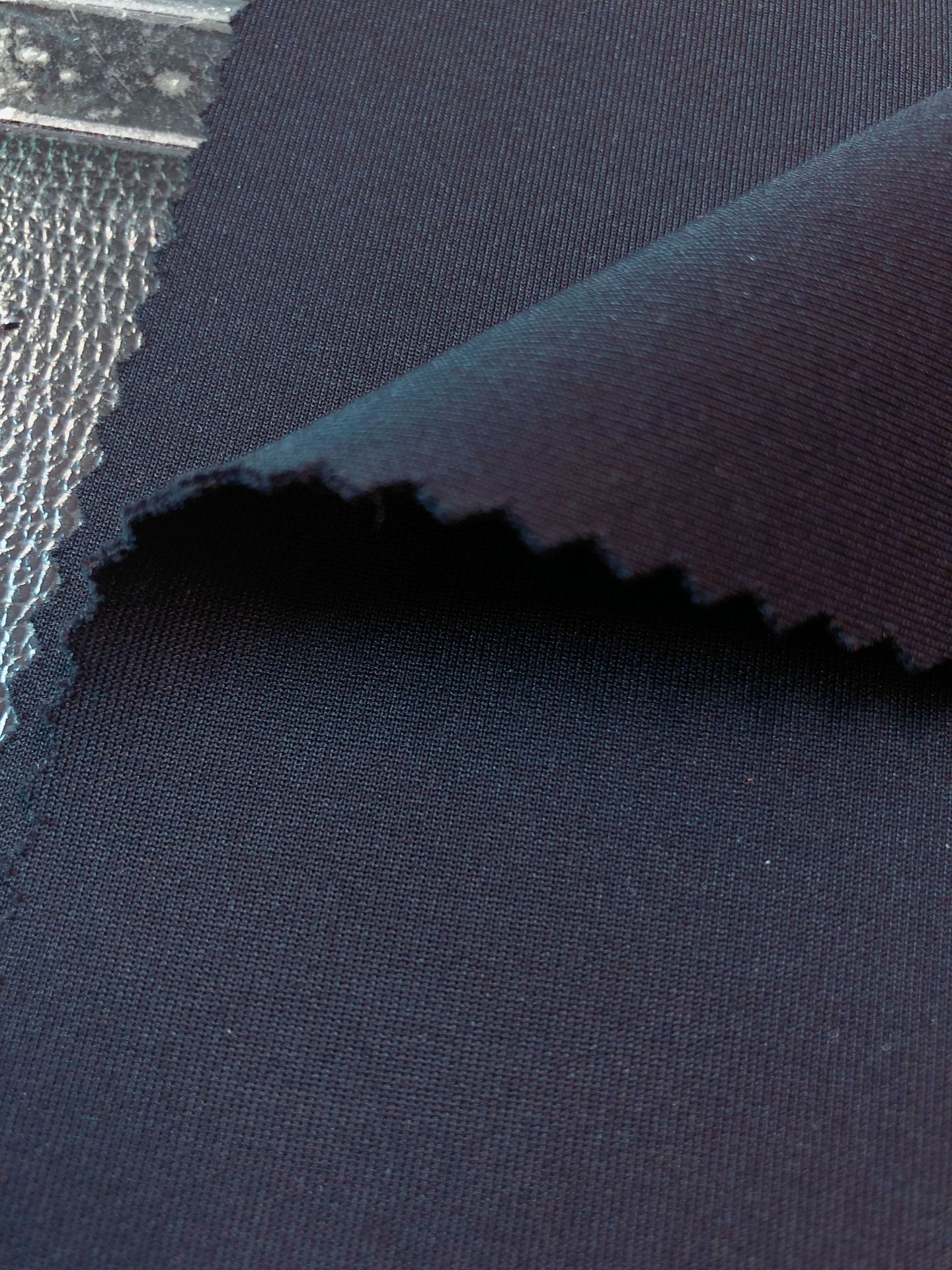 针织纬编凉感锦氨空气层 厂家直销现货四面弹尼龙太空层面料