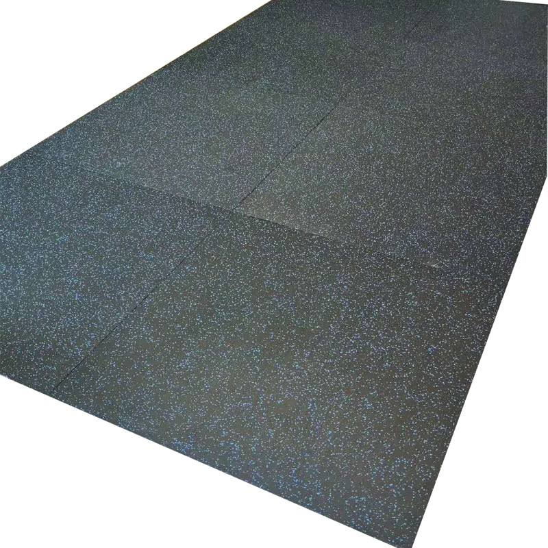 厂家直供地垫健身运动减震地垫健身房地面铺设彩点橡胶地垫地胶