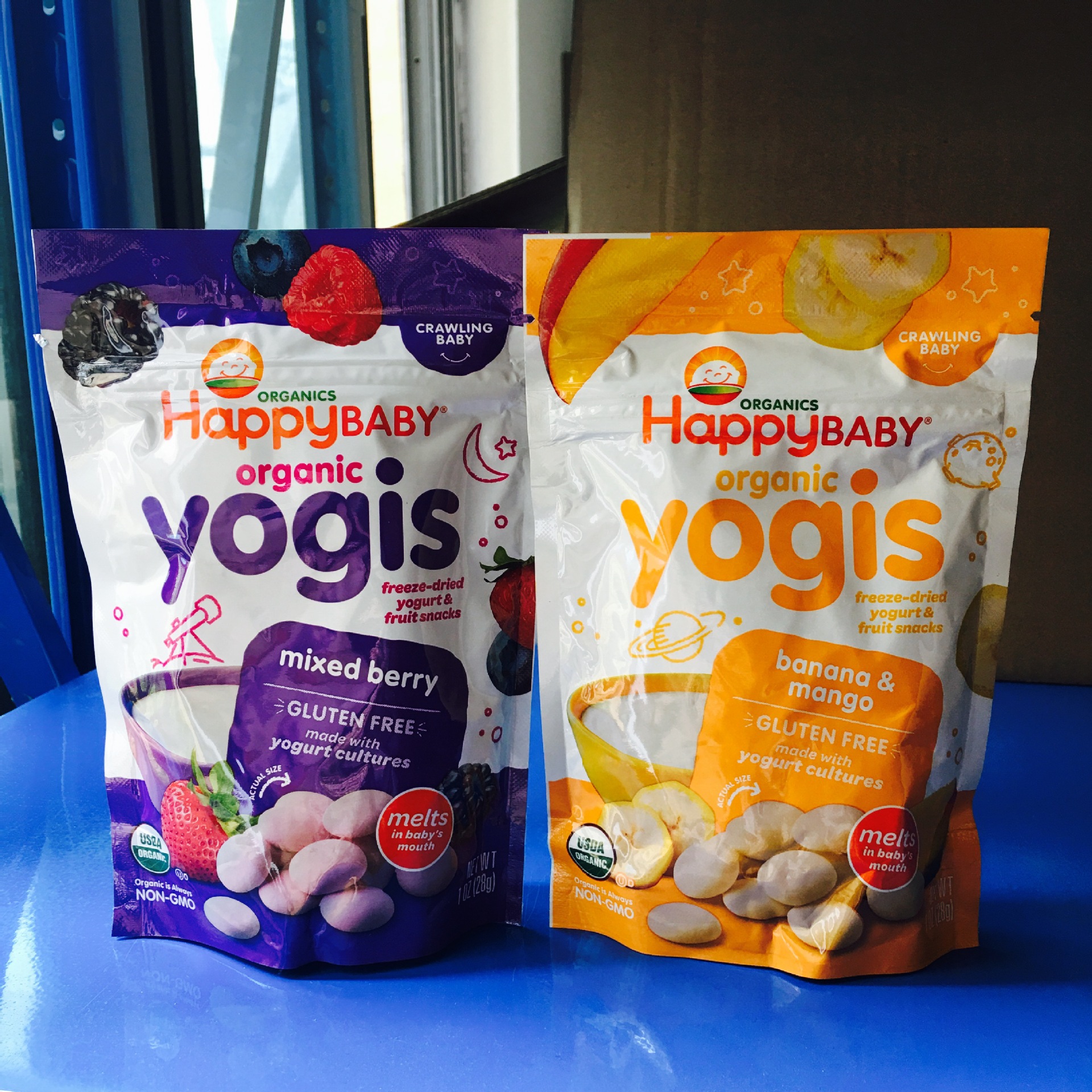 8】美国禧贝happy baby酸奶溶豆小溶溶豆28g