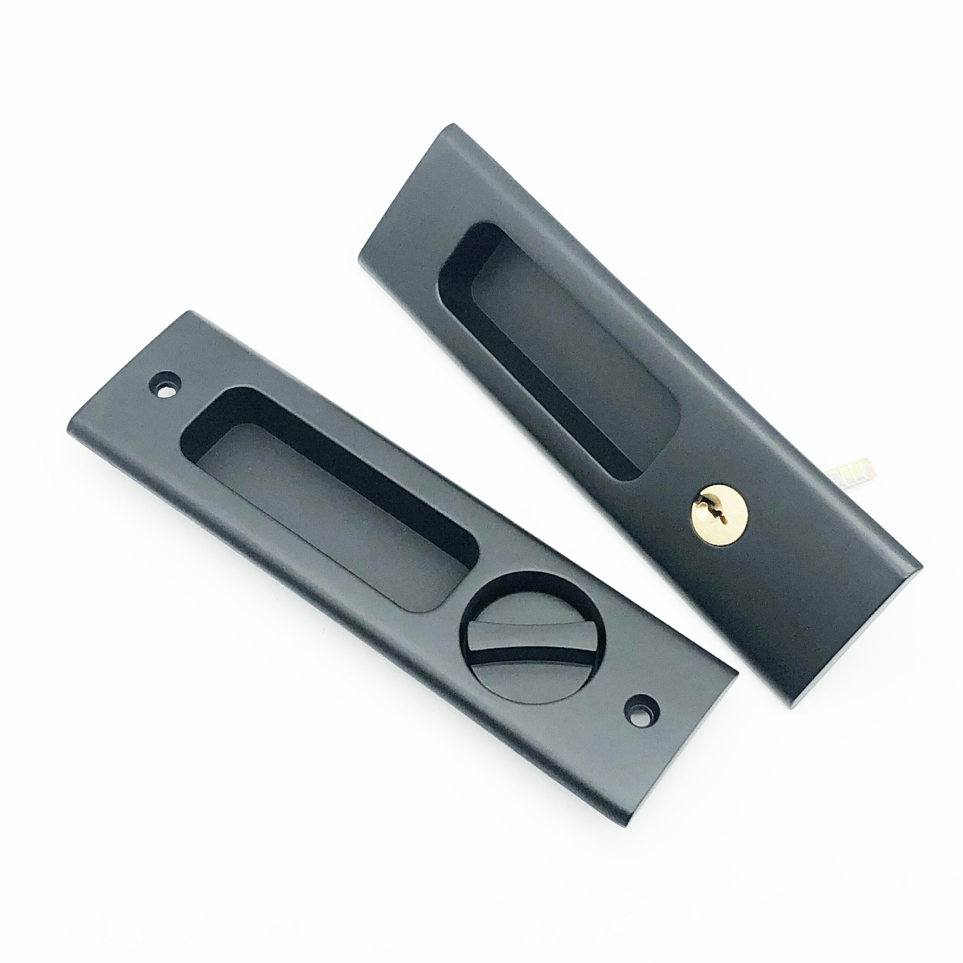 移门锁小黑锁 b020阳台推拉门锁卫生间移门锁隐形门锁厨房移门锁