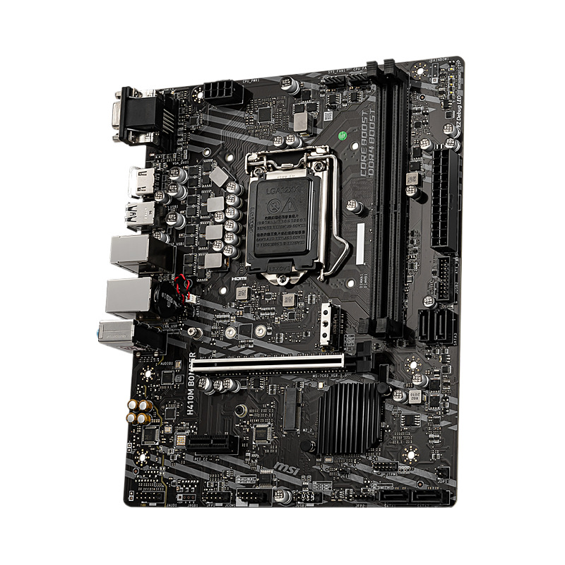 微星msi h410m bomber爆破弹 主板支持十代10100/10400f/10500