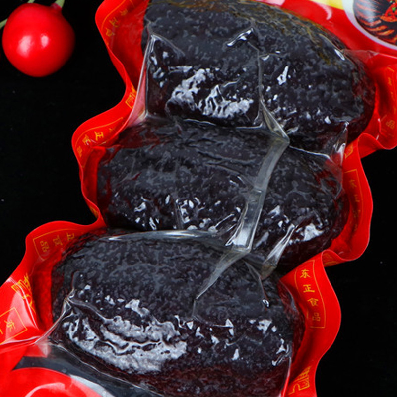 包邮 湖南邵阳猪血丸子218g/袋农家柴火血豆腐猪血粑粑腊制品批发