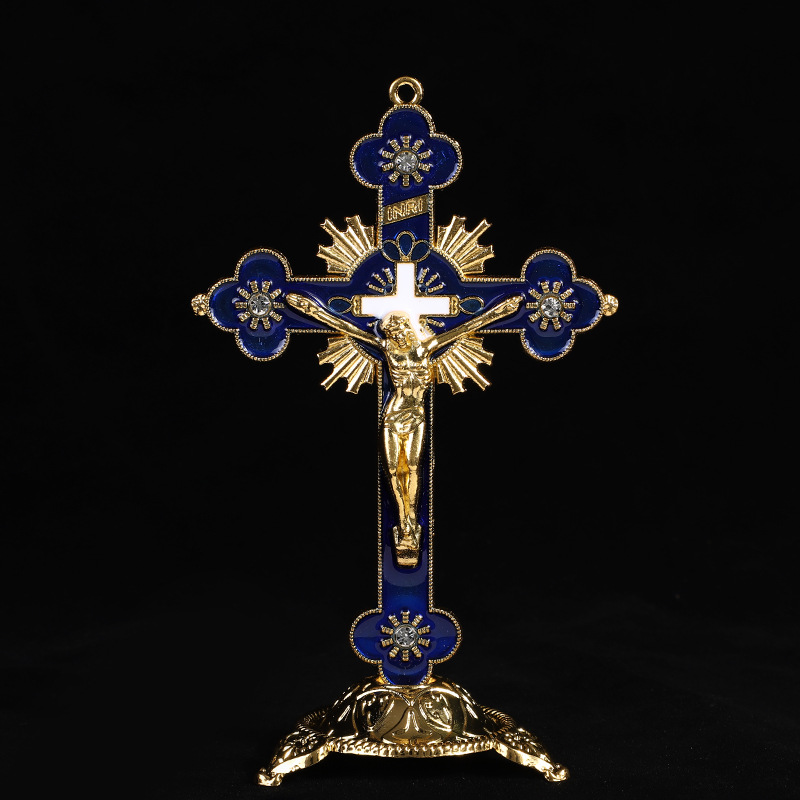 宗教饰品多种类多颜色摆件 耶稣十字架饰品摆件 蒙恩diy 批发