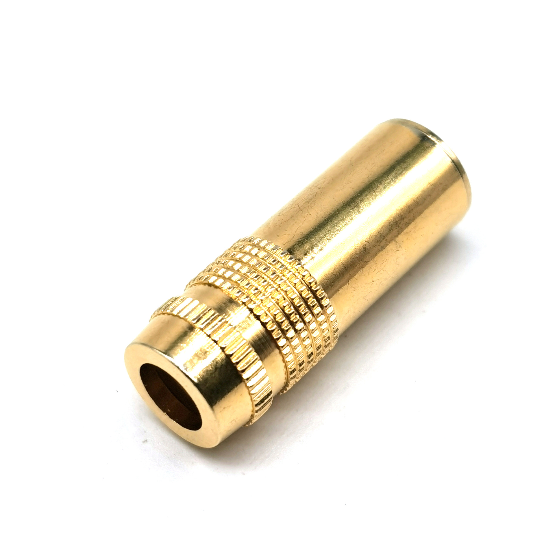 4.4五级平衡母头加外壳全铜镀金 4.4平衡式音频高端插座五极母座