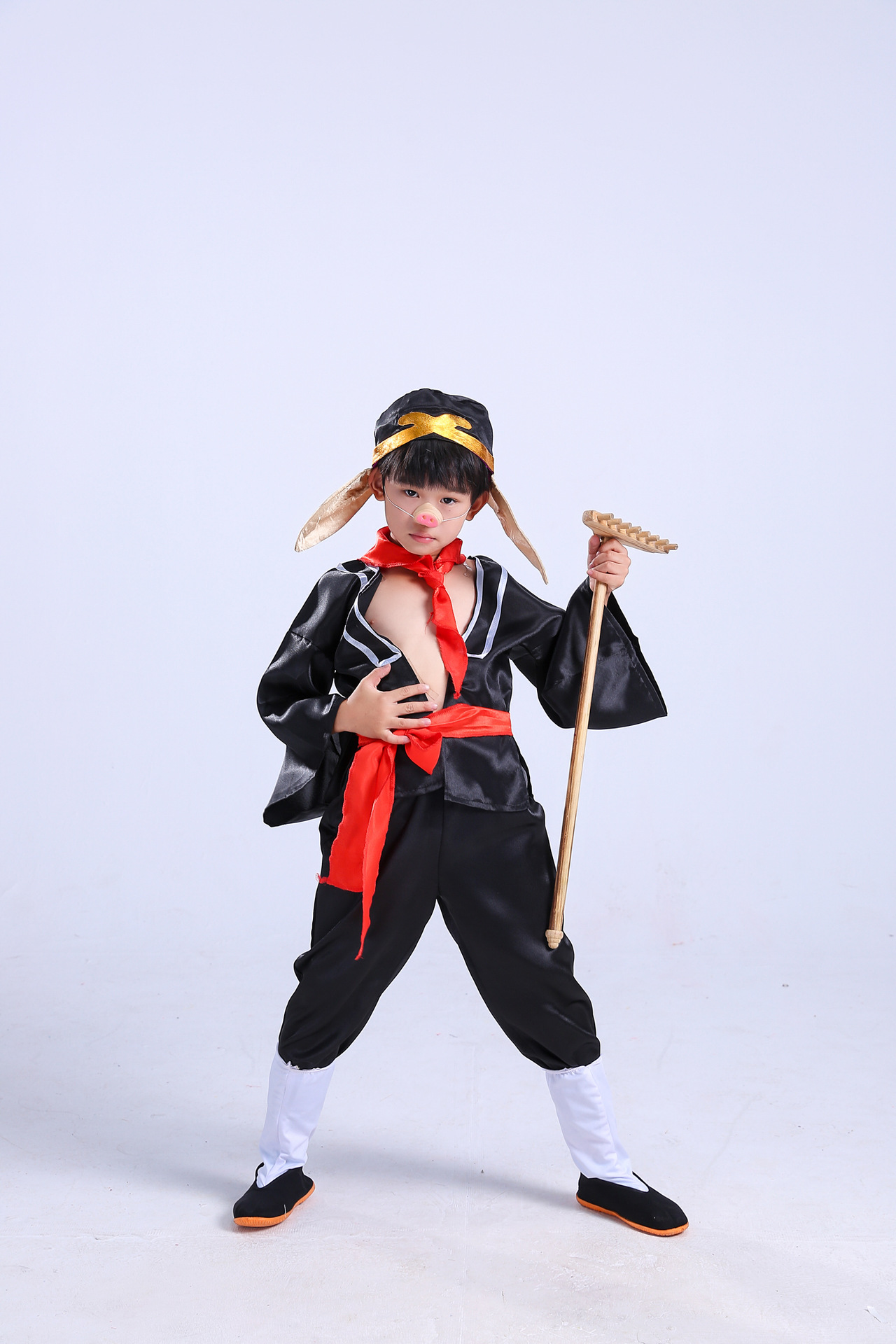 古装西游记师徒四人服装儿童成人表演唐僧孙悟空猪八戒沙僧演出服