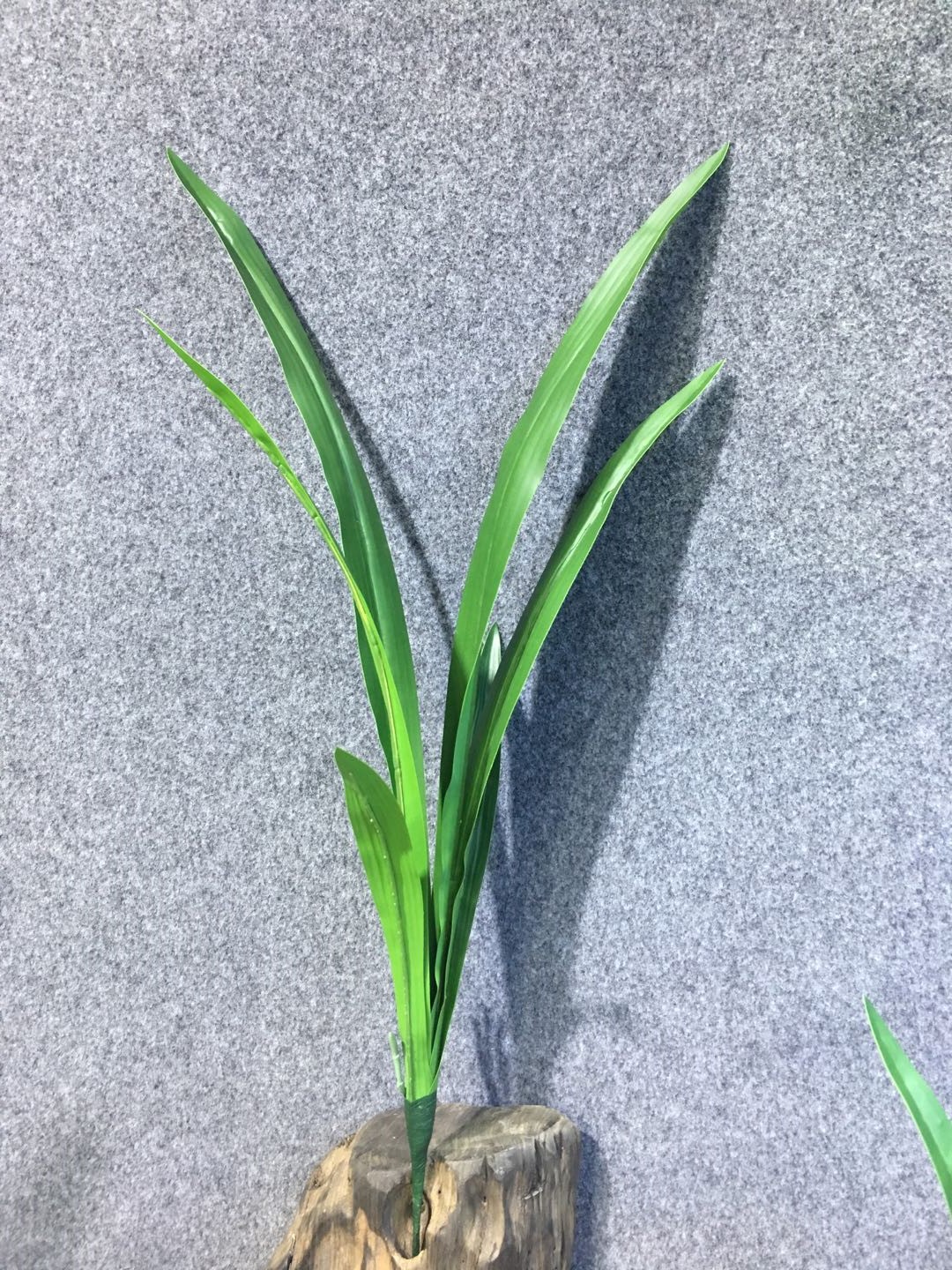 工厂批发慧兰叶仿真兰花叶剑兰叶手感过胶兰花蝴蝶兰配