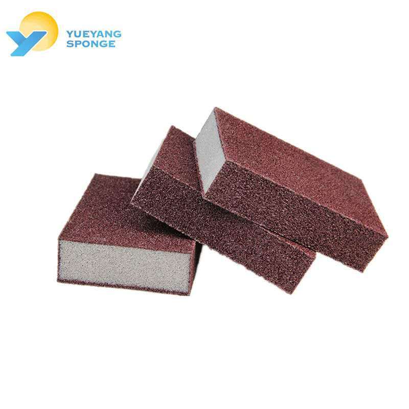 大量批发模仿钢丝球的高密度魔术清洁海绵 4个面有沙纸的金刚砂棉