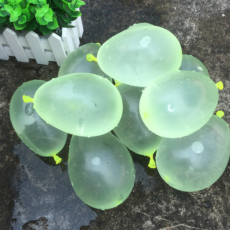 跨境水气球 三号水球 快速注水气球一包3束111个水气球套装小气球