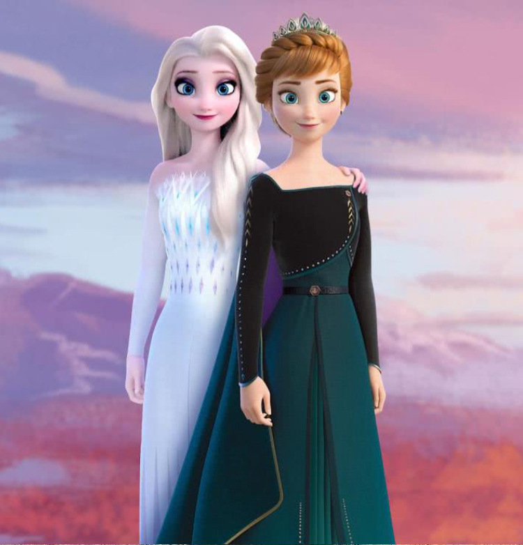 漫之秀冰雪奇缘2艾莎妹妹安娜anna卫冕同款公主裙电影cosplay服装