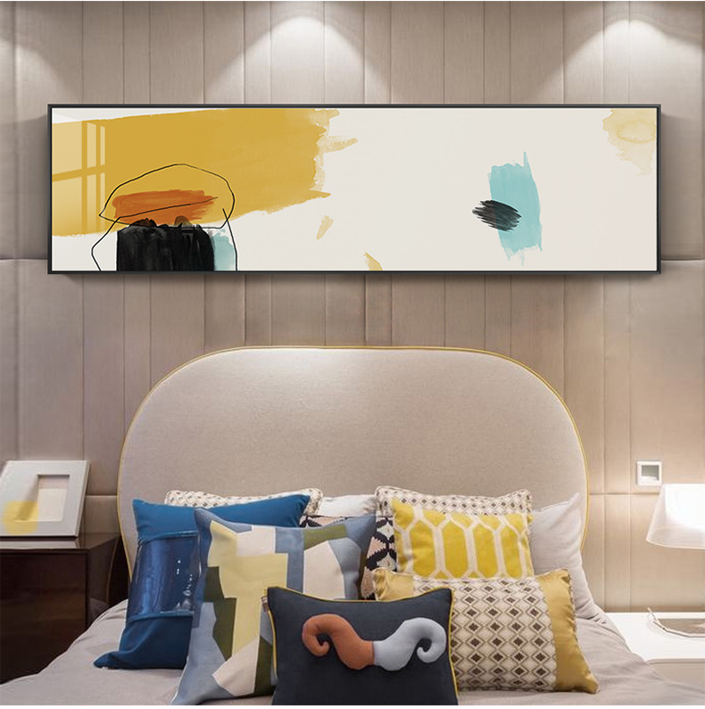 北欧卧室床头装饰画墙头床尾房间挂画温馨壁画简约现代主卧背景墙