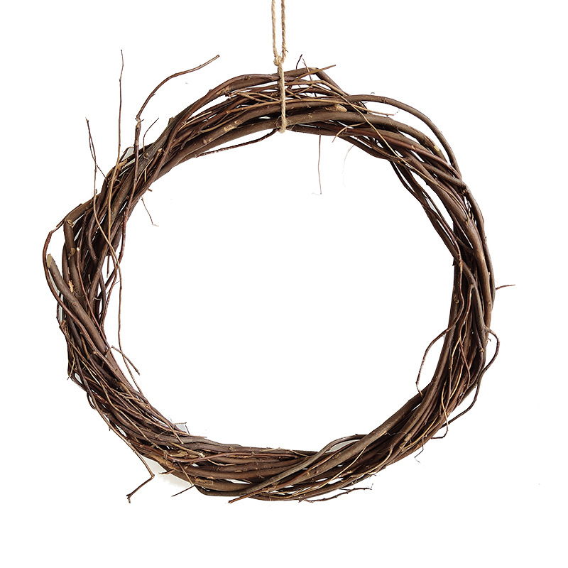手工diy藤圈花店柳编花环圣诞节藤环 幼儿园装饰材料配件节日挂饰