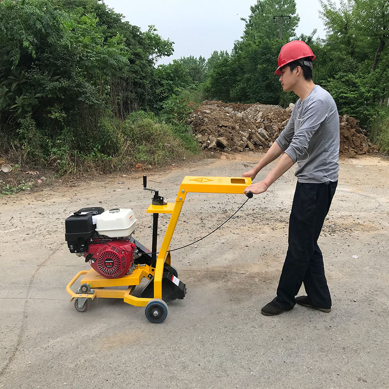 手扶式汽油路面开槽机混泥土地扩缝机小型沥青水泥地面切槽机