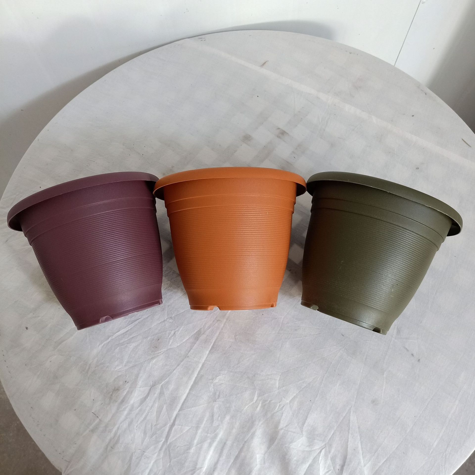 细螺纹花盆塑料花盆盆栽绿植用花盆