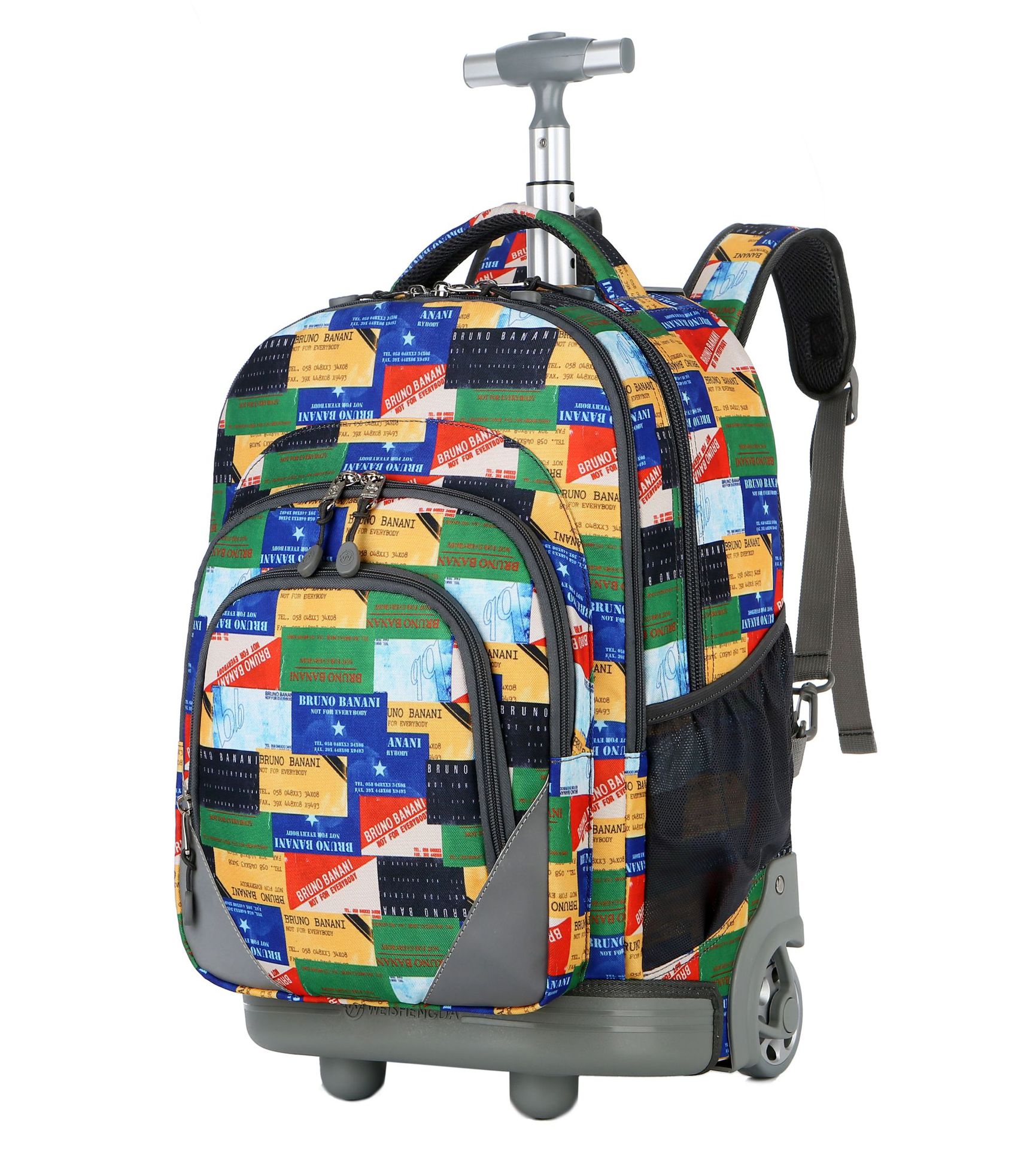 New Back Pull Dual-Purpose Trolley Schoolbag Primary and Secondary School Backpack Spine Protection Burden Reduction Large Capacity Multi-Interlayer Multi-Pattern