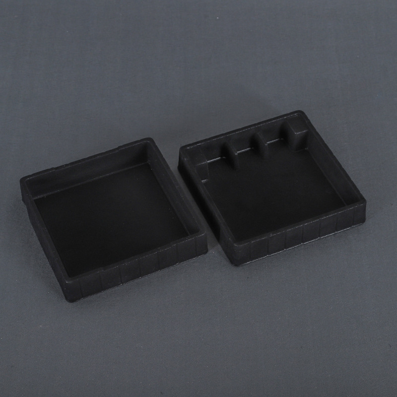 植绒pvc吸塑包装盒黑色植绒塑料托内ps托盘包装定制吸塑托内