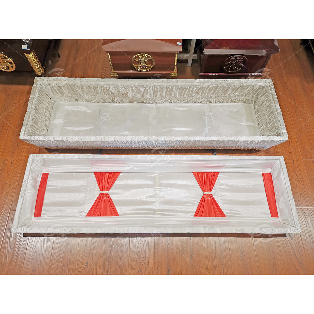 厂家批发西式纸棺环保棺卫生棺一次性纸棺火化棺棺材西式丧葬用品