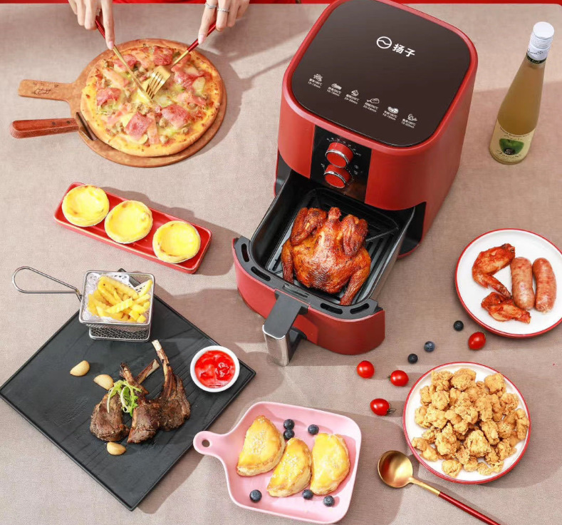 Factory Fries 5L Yangzi Air Fryer Household Oil-Free Deep Frying Pan Automatic Multi-Function Wholesale Delivery