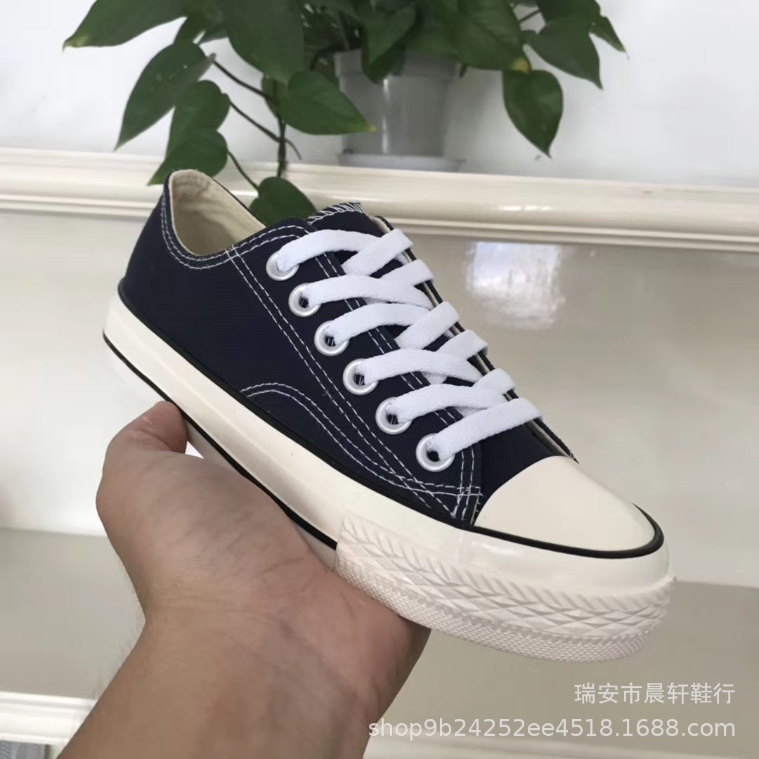 热风三次硫化女鞋2020秋季新款系带帆布鞋女高低帮百搭潮流休闲鞋