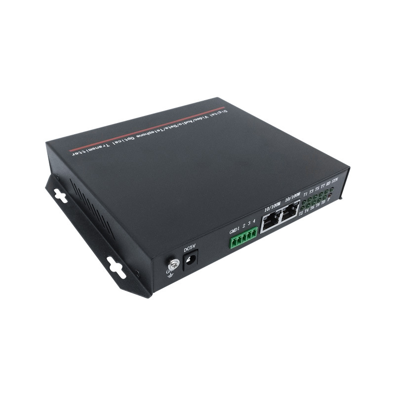 邮科yks8t2e1sw 经济型电话光端机 8路电话网络光端机