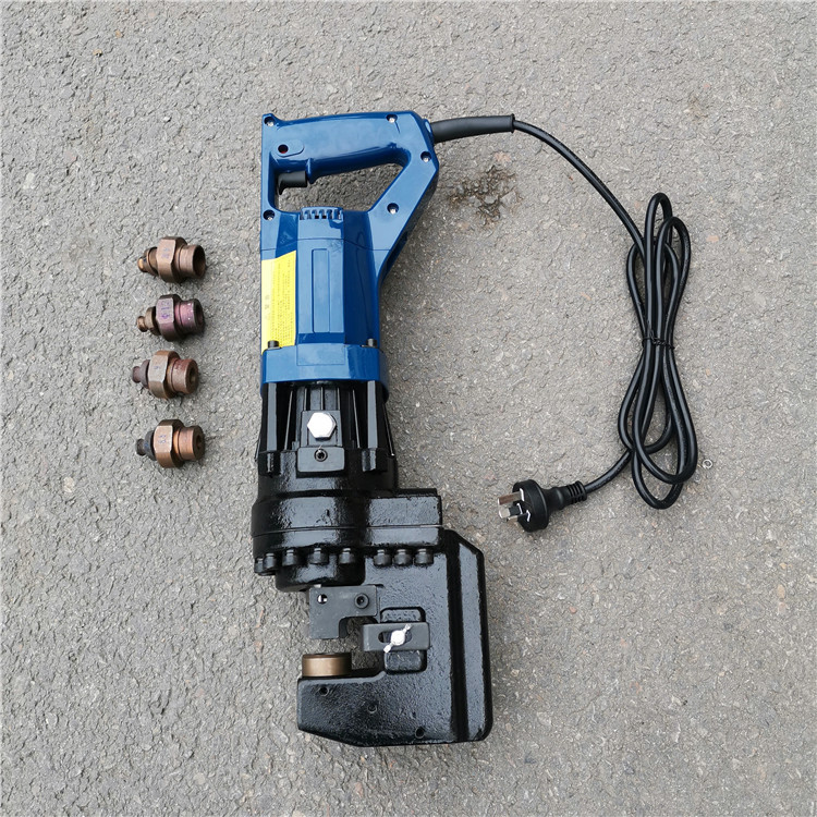 手持式电动液压冲孔机角钢铁板槽钢冲孔机轻松冲手拿液压打孔机