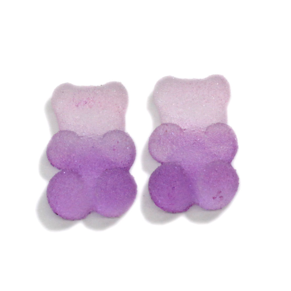 仿真软糖渐变色卡通小熊diy配件胶奶油手机壳装饰史莱姆填充物