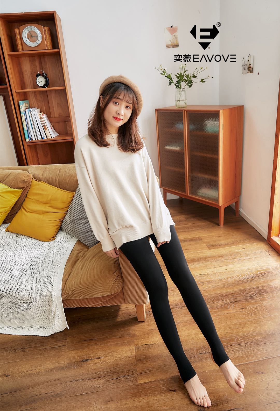 奕薇秋冬款热能裤防勾丝防起球蓄热保暖加绒显瘦塑身高弹力打底裤