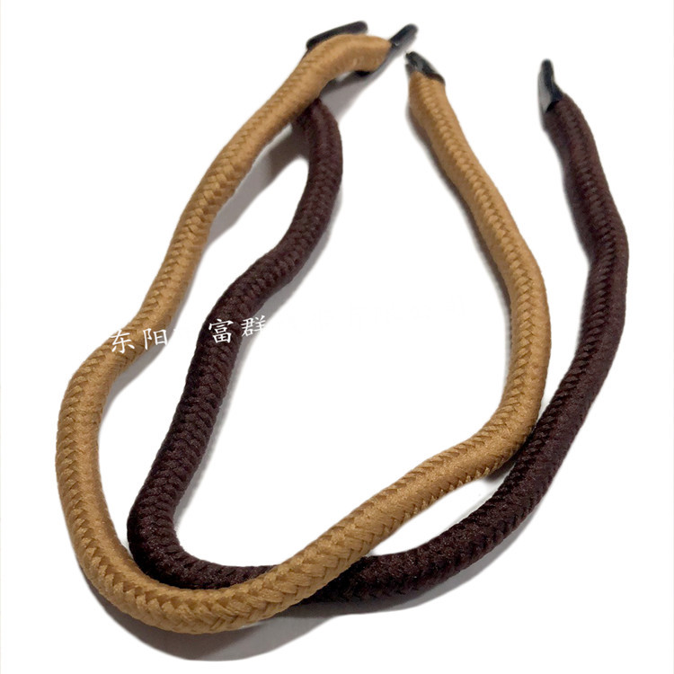 厂家批发棕色涤纶绳5mm低弹手提绳子特多龙黑绳柄仿棉绳量大优惠