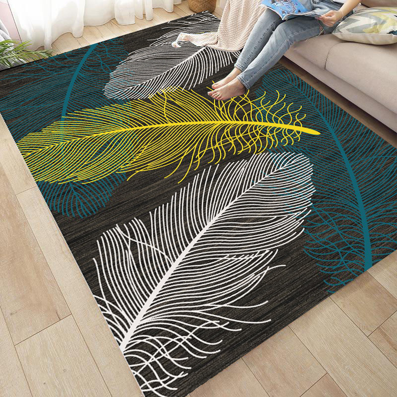 Modern Minimalist Nordic Coffee Table Living Room Carpet Bedroom Bedside Carpet Floor Mat Nordic Instagram Mesh Red Carpet Washable