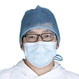 一次性无纺布绑带医生帽加厚系带手术工厂帽防尘固定头套头罩透气