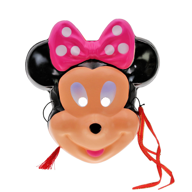 米老鼠米妮儿童节创意卡通动物面具幼儿园游戏角色扮演动物塑料节