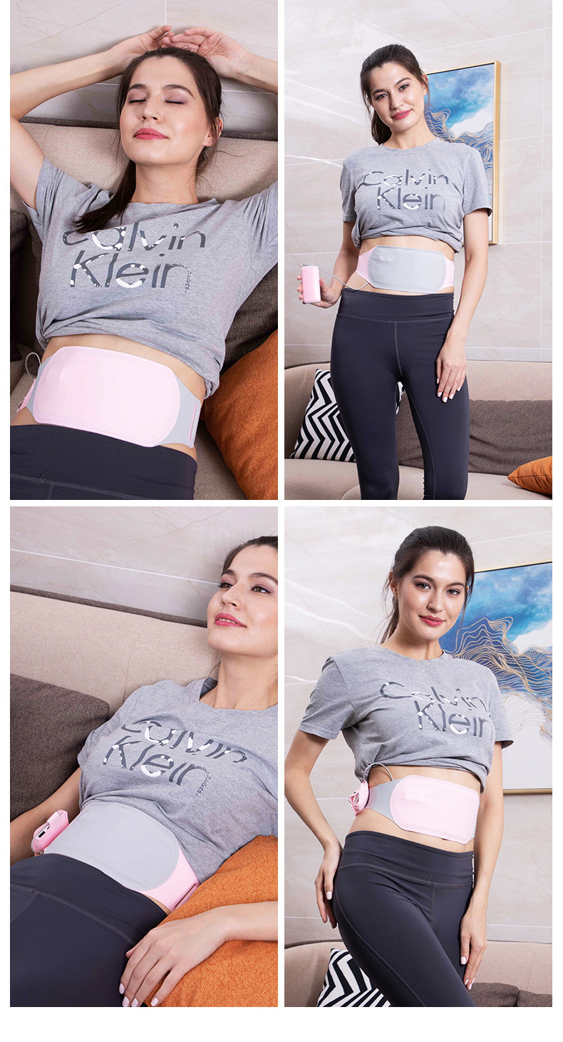 暖宫腰带振动按摩石墨烯暖宫带发热护腰带女生大姨妈按摩腰带