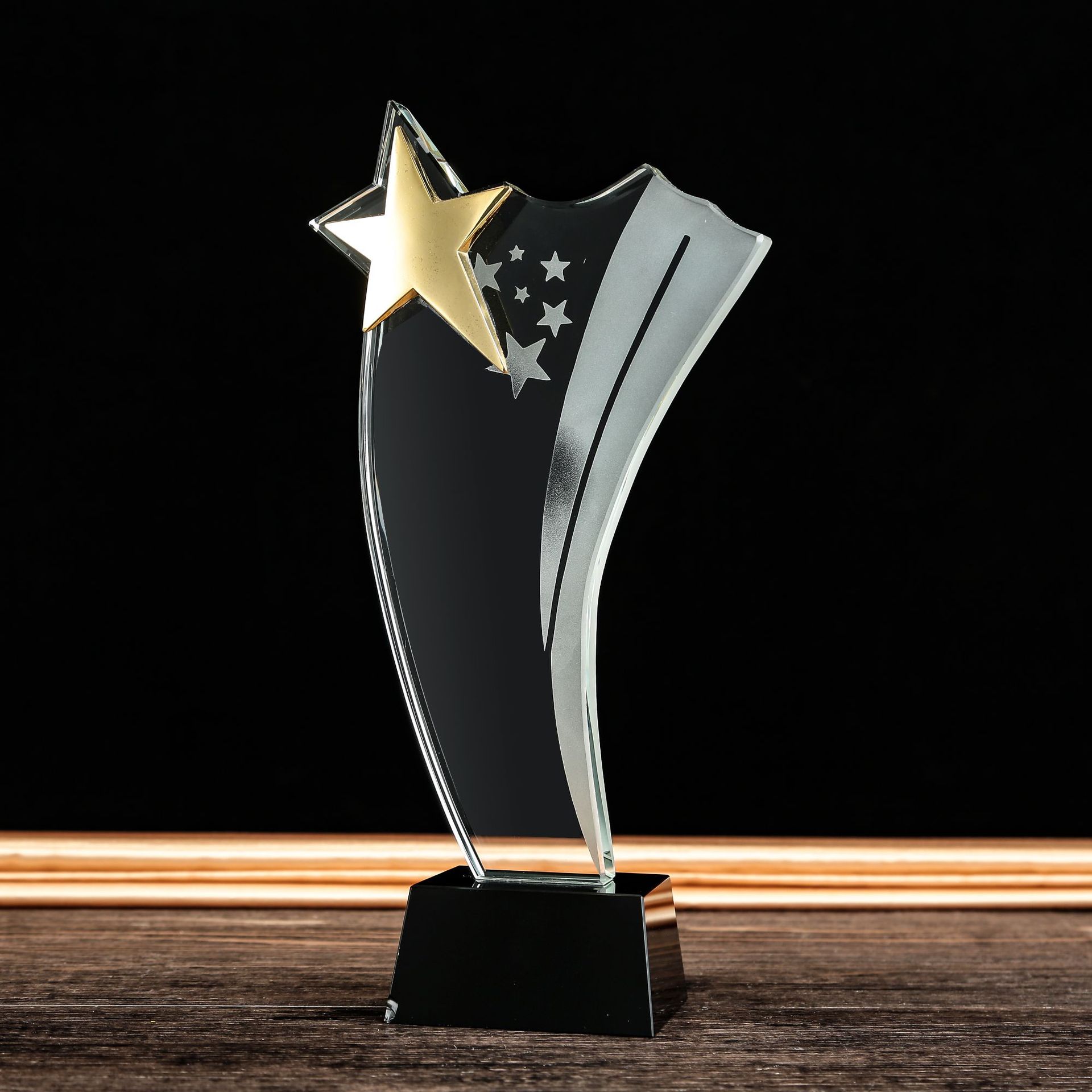 创意水晶钻石奖杯纪念工艺摆件 定制公司活动颁奖小奖杯小奖牌