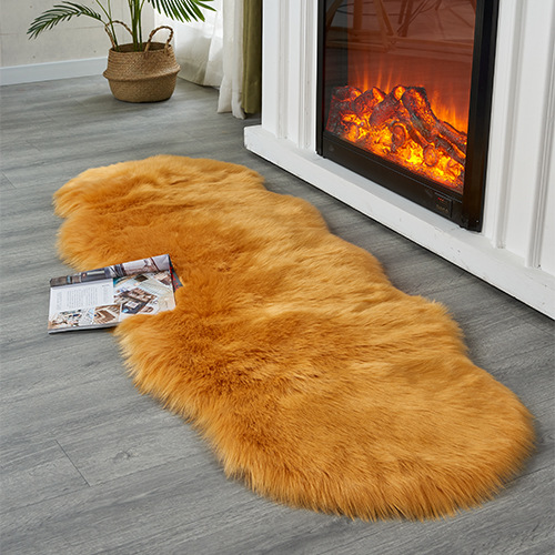 Wool-like Long Wool Carpet Nordic Floor Mat Living Room Carpet Modern Simple European Simple Living Room Carpet Bedroom Carpet