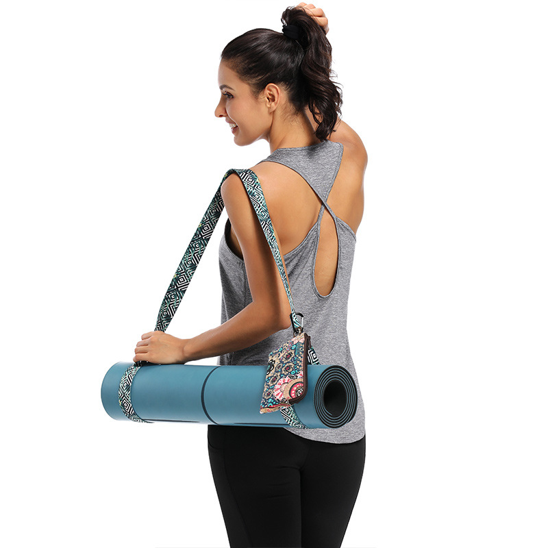 瑜伽拉伸带子防滑无弹力运动塑身辅助工具带瑜伽垫收纳捆绑带子采购