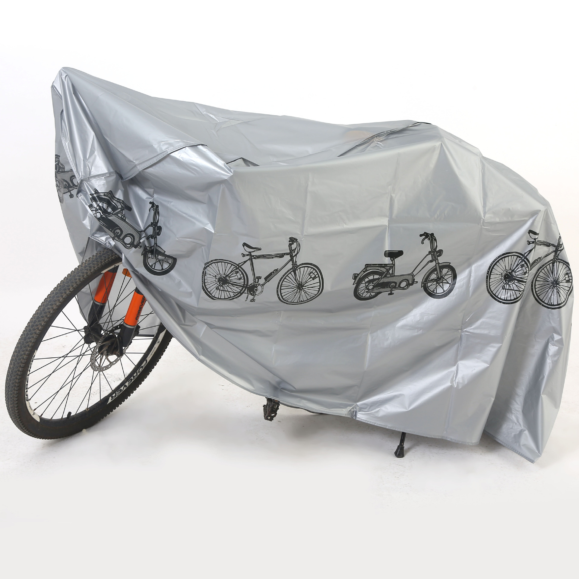 Motorcycle Car Cover Peva Single Layer Rainproof and Sun Protection Bicycle Cover Electric Car Protective Cover Printable Logo