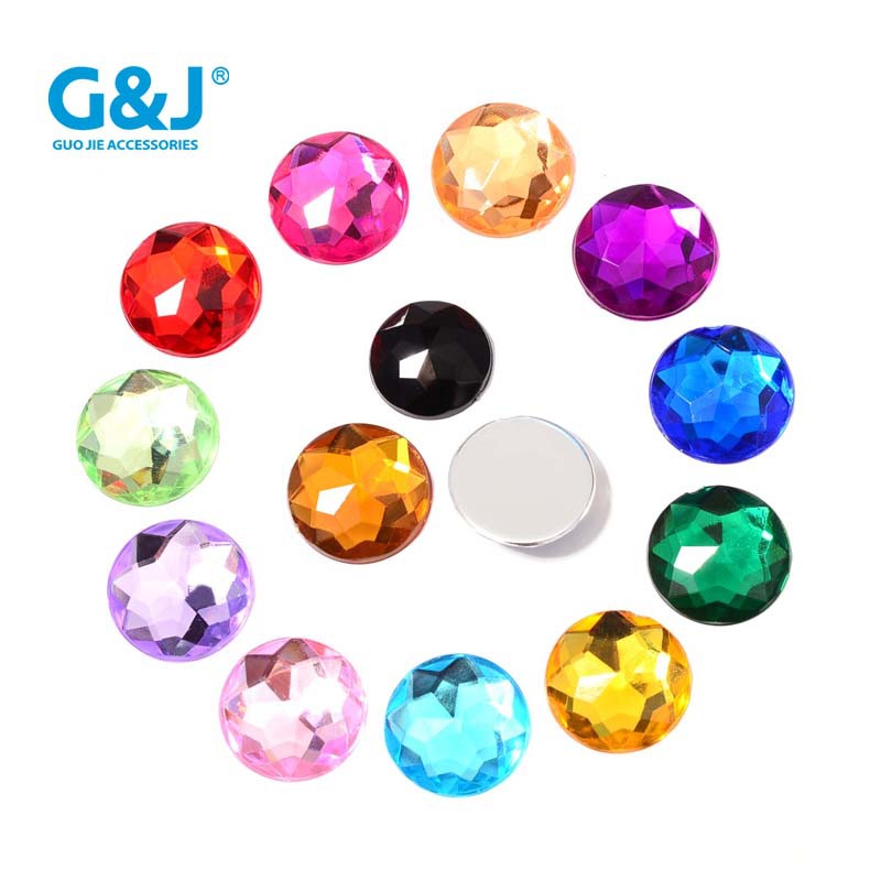 Imitation Table Acrylic Diamond Chamfering round Bottoming Drill Shoes and Clothing Accessories DIY Wall Clock Stick-on Crystals Ornament Accessories Factory