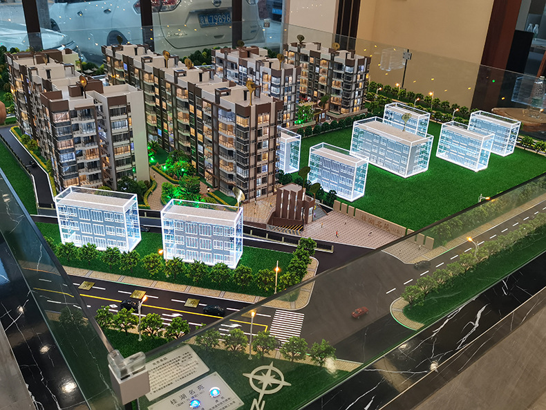 房地产售楼处总规沙盘模型 带灯建筑模型定制 来图加工厂家销售