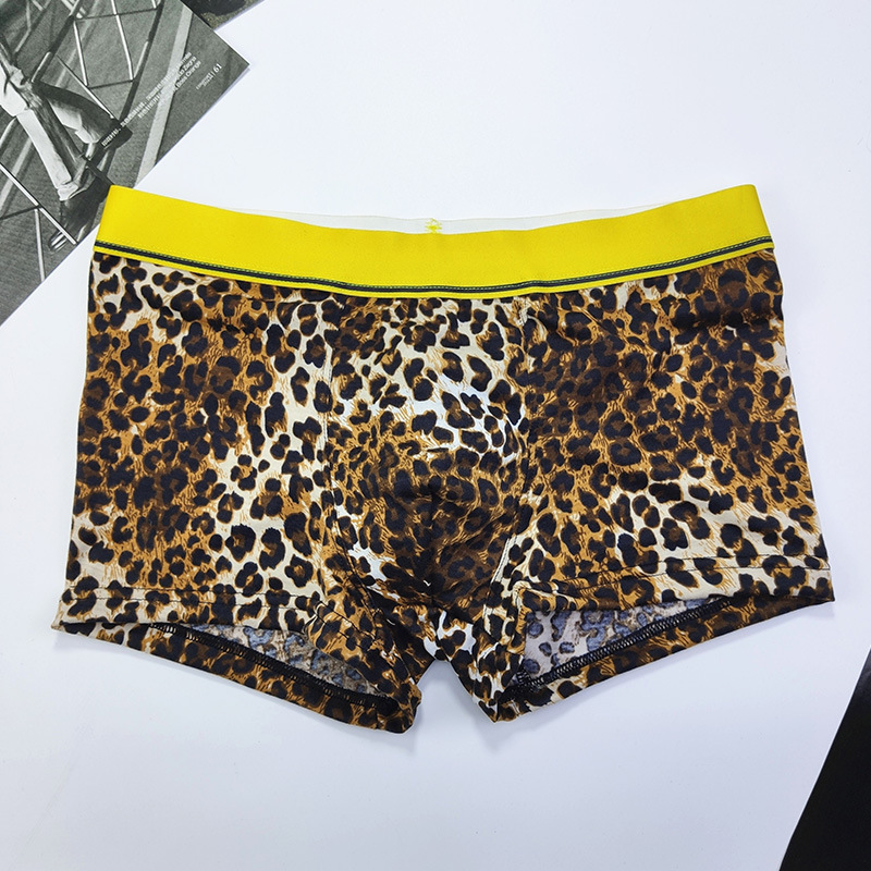 豹纹款男士内裤 柔软细腻透气内裤 凹凸设计裤头厂家现货供应批发