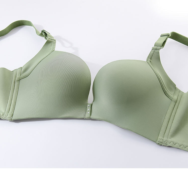 蒲公英简约无痕光面少女内衣小胸聚拢款无钢圈调整型文胸一件代发