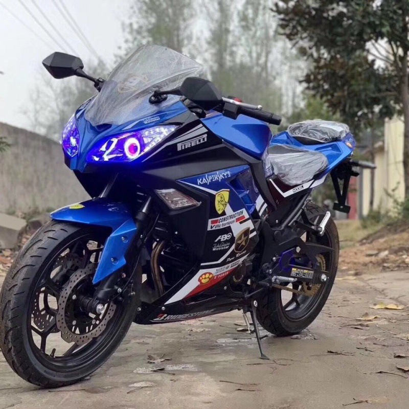 全新川崎小忍者国四电喷250cc摩托车趴赛地平线跑车可整车上牌