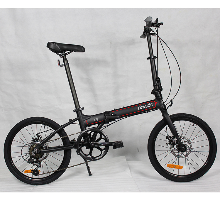 外贸oem折叠自行车超轻20英寸铝合金7级变速碟刹成人便携脚踏车