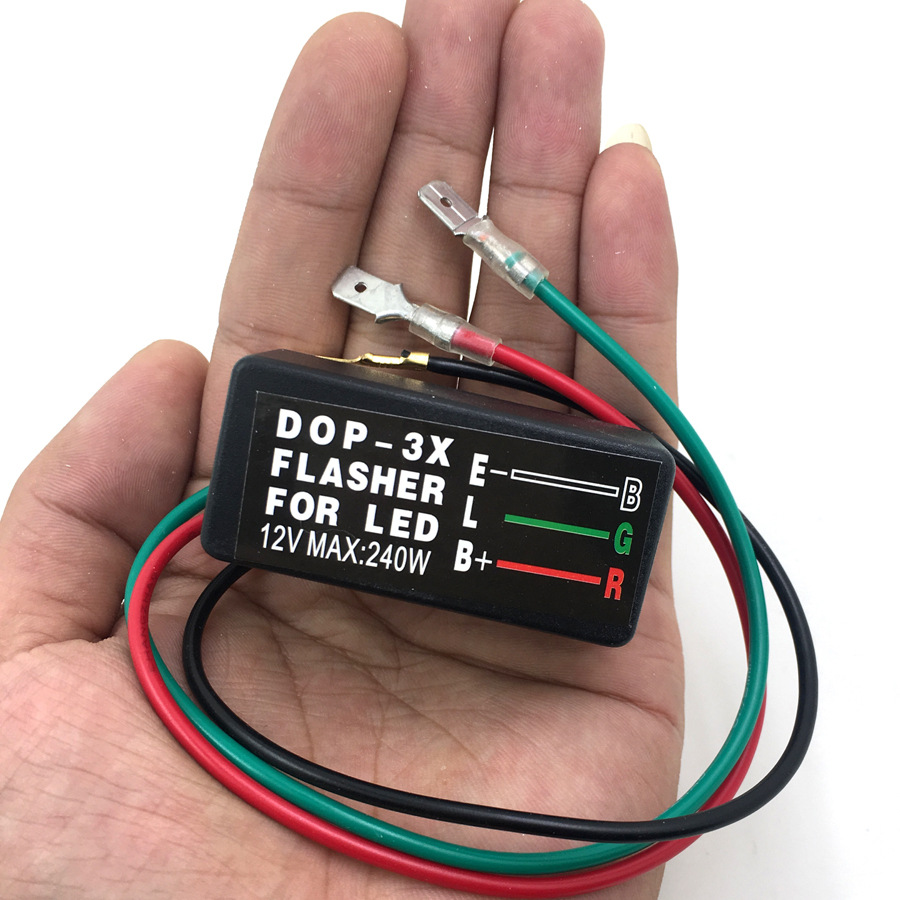 三线led闪光器继电器 led转向灯闪光器 汽车摩托车led闪烁器